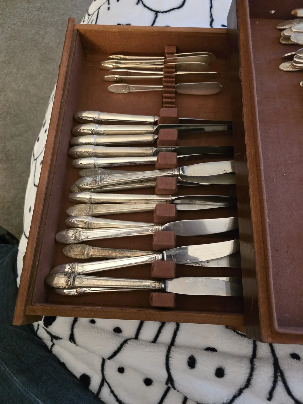 Vintage 1847 ROGERS Silver-Tone Flatware Set - FIRST LOVE Pattern, Silver